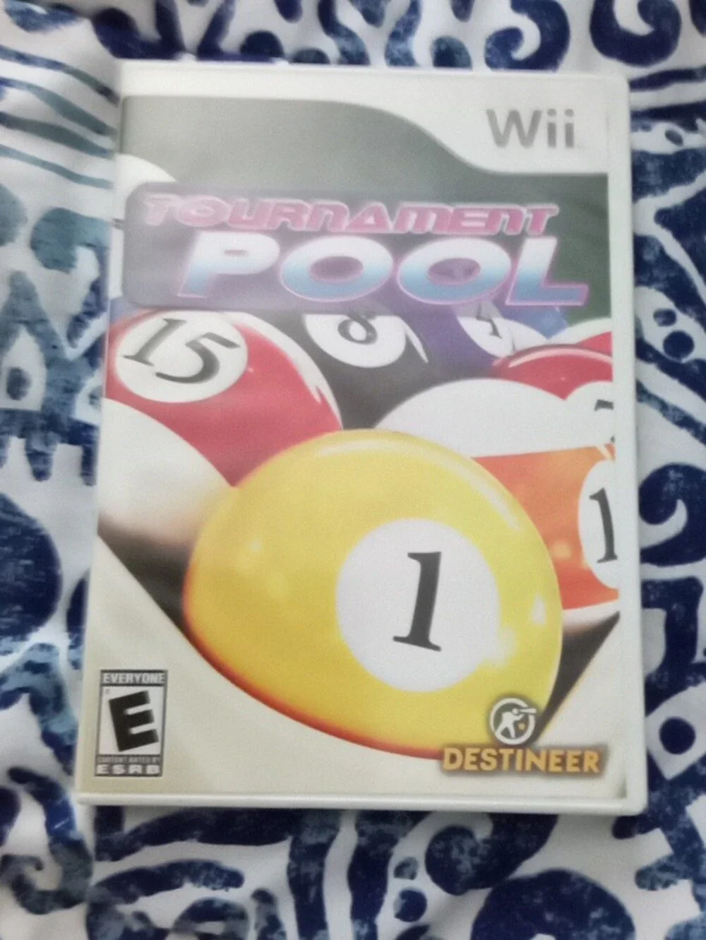 Tournament Pool (Wii) Video Game - Yellow Ball Cover